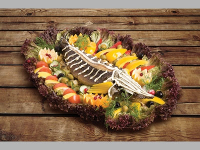 Стерлядь запечённая