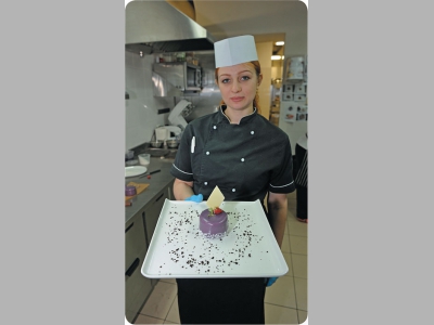 Суфле из черники от Светланы Абакшевой, шеф-кондитера ресторана «Дом»