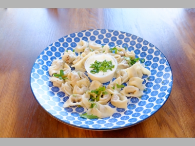 Чучвара вегетарианская со шпинатом от Эркина, шеф-повара корнера «Казанчик»