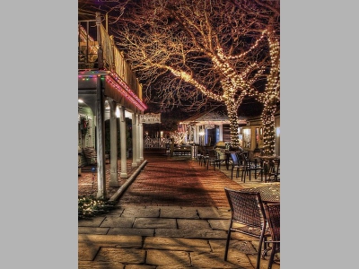 Рождество как праздник в ресторане