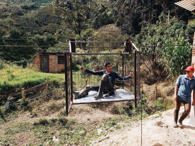 Сеть кофеен «Даблби» построила канатную дорогу в Колумбии