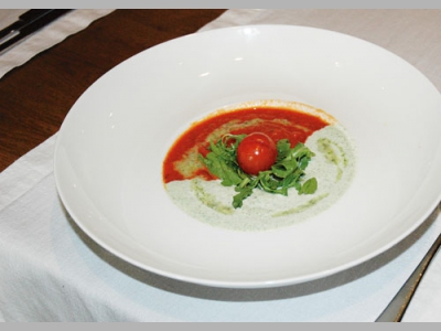 Дуэт гаспаччо  от Андрея Иванова, шеф-повара ресторана «Кабинет Портрет»