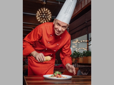 Винегрет с сельдью и фирменным соусом от шеф-повара Андрея Цыганова