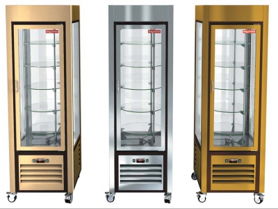 Цветные кондитерские витрины Hicold