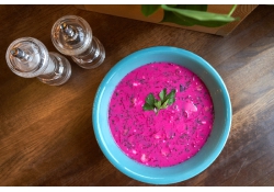 Окрошка на свекольном квасе