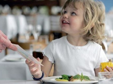 Выбор ресторана все чаще доверяют самым маленьким