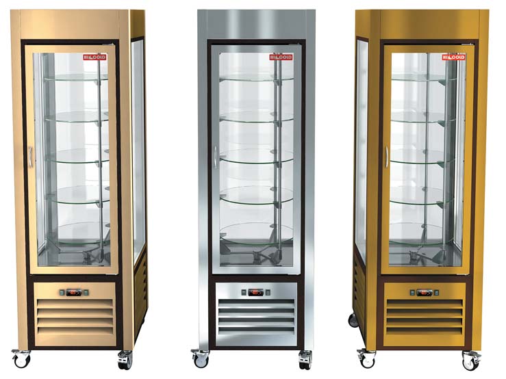 Цветные кондитерские витрины Hicold