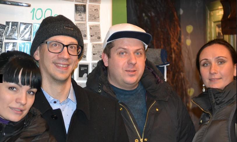 Участники RestoRound с Николаем Готко в кофейне "Кофе на кухне"