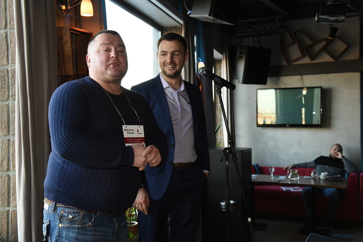 Сергей Малаховский, владелец ресторана "Рёбра House", Максим Кораблев-Дайсон, генеральный директор УК PARUSA RMC