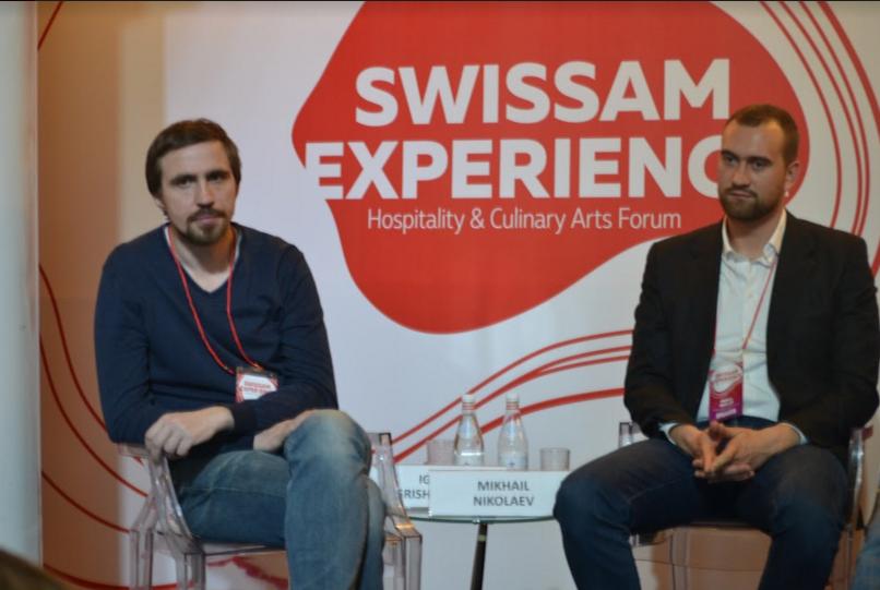 Игорь Гришечкин, шеф-повар ресторана "КоКоКо" и Михаил Николаев, управляющий партнер, генеральный директор ТД "Николаев и сыновья"