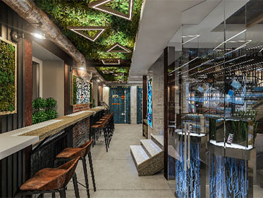 Ресторан разделен на четыре зоны. Помимо самого ресторана здесь также располагается гаджет шоу-рума с техно-новинками, IT-лекторий и лаунж-кеворкинг. 